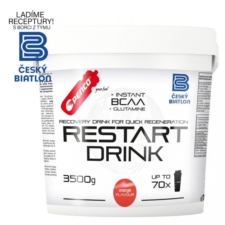 Regenerační nápoj  RESTART DRINK 3500g  Pomeranč