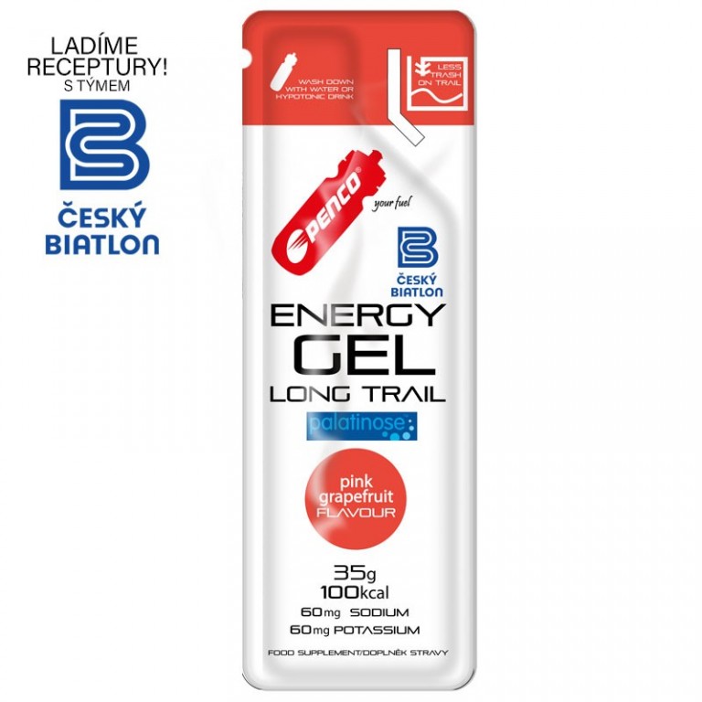 Energetický gel  ENERGY GEL LONG TRAIL 35g   Růžový grep